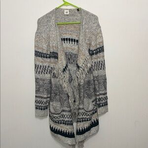 Cabi Southwest Stripe Knit Cardigan – Grey Multi, Women’s S